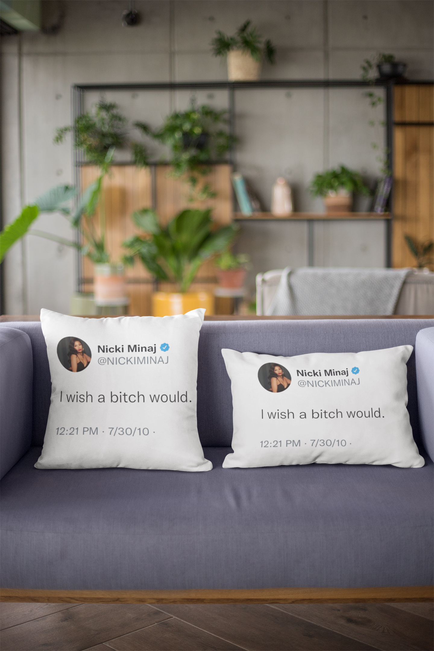 I wish a bitch would @NickiMinaj Pillow