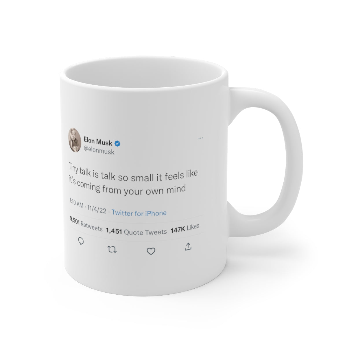 Tiny talk is so small @elonmusk