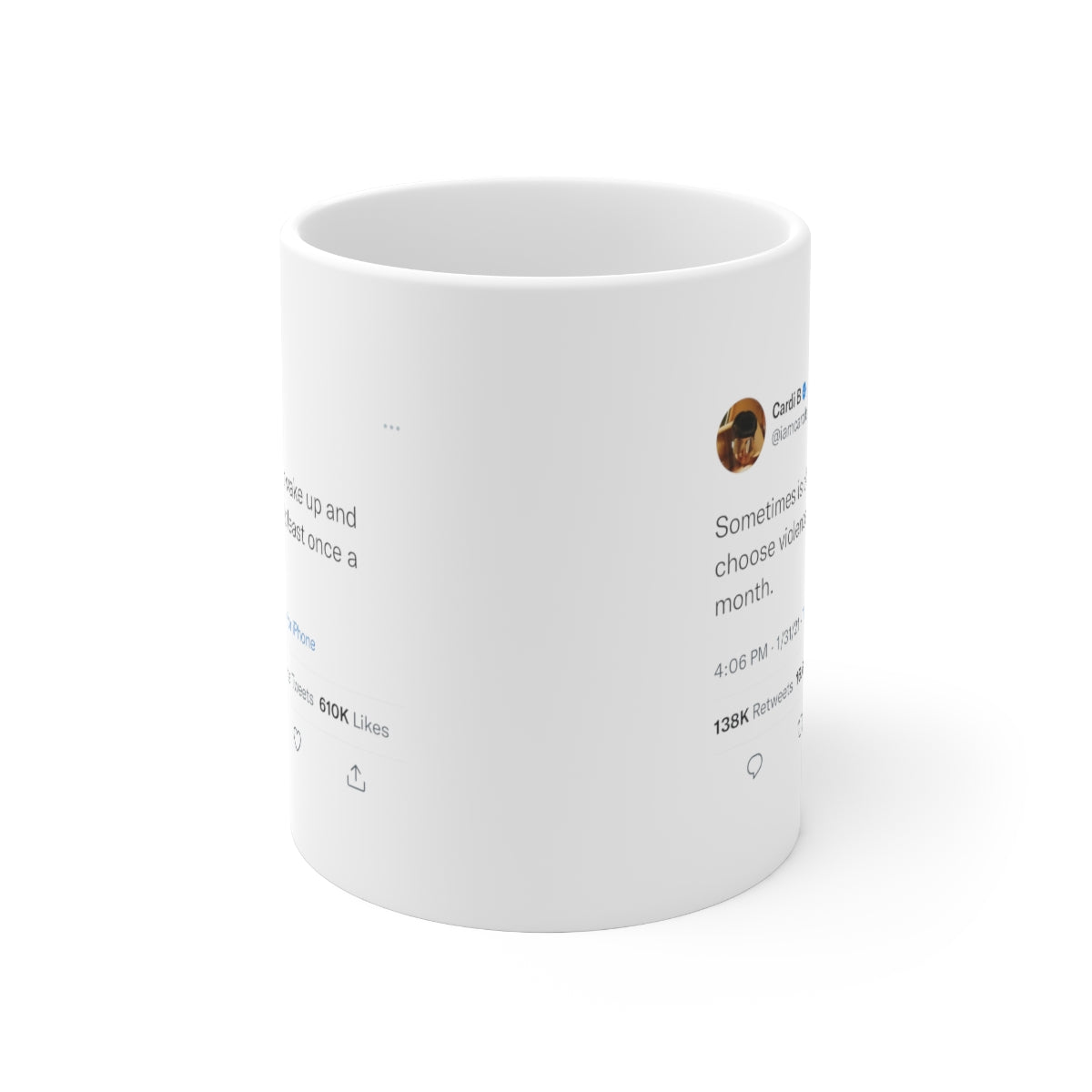 Woke up and chose violence @iamcardib