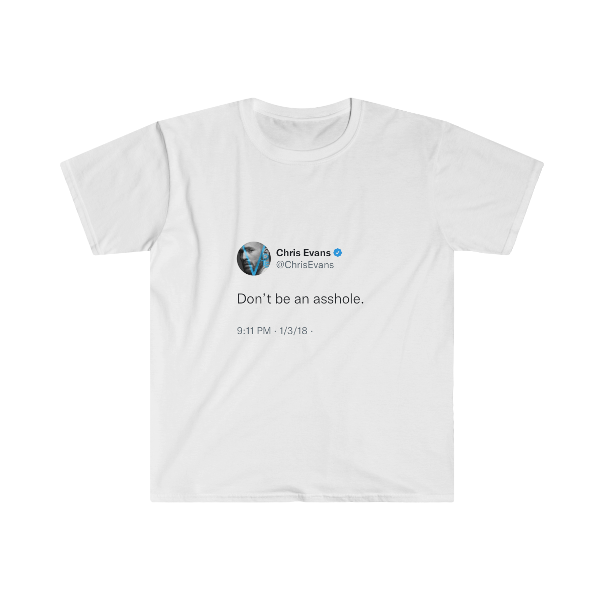 Don't be an asshole @ChrisEvans