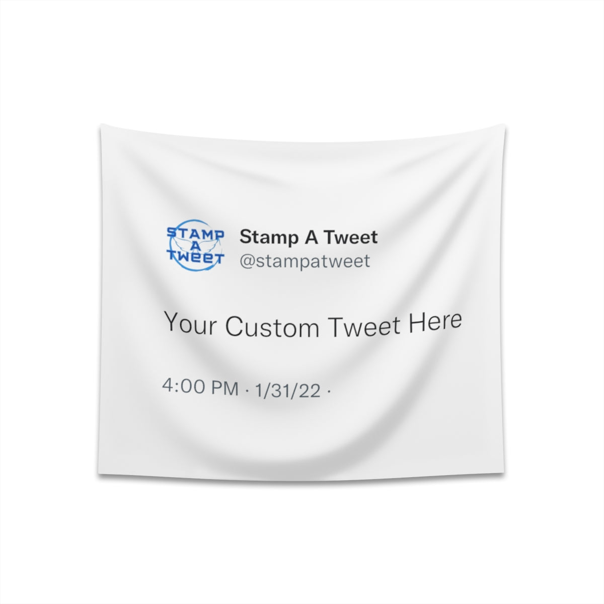 Custom Tweet on a Flag