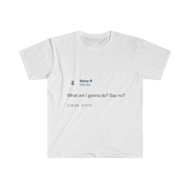 What am I gonna do? say no? @Drake