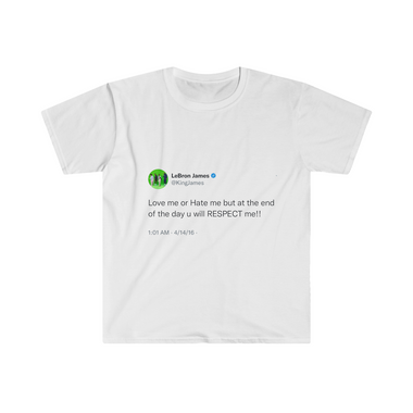 Love me or hate me @KingJames