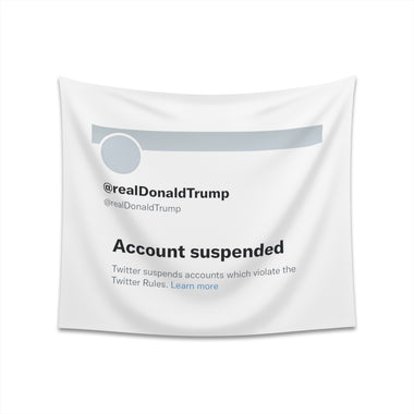 Donald Trump Suspended @realDonaldTrump