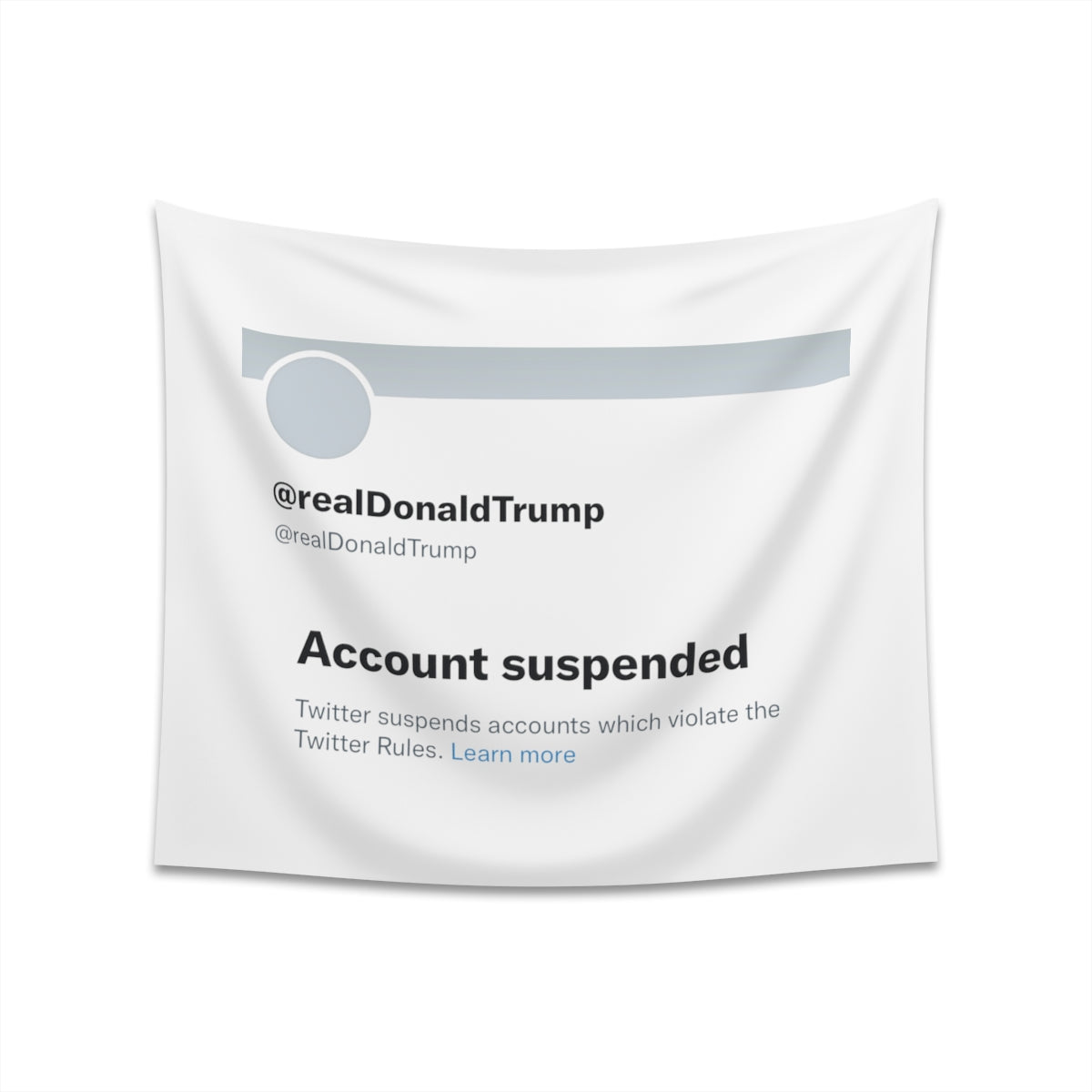 Donald Trump Suspended @realDonaldTrump
