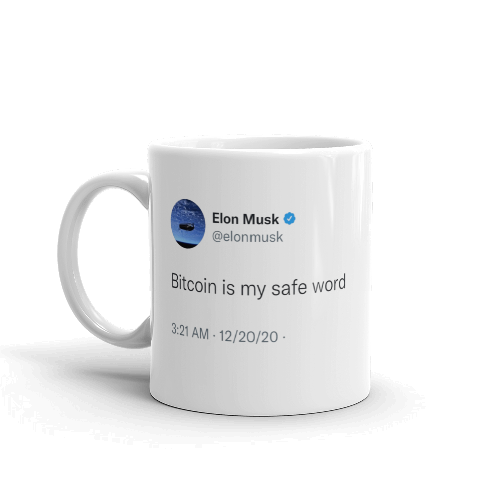 Bitcoin is my safe word @elonmusk